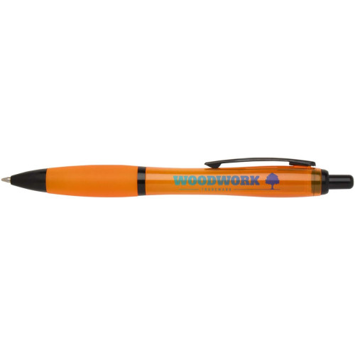 Nash recycled plastic ballpoint pen with black trims (black ink)