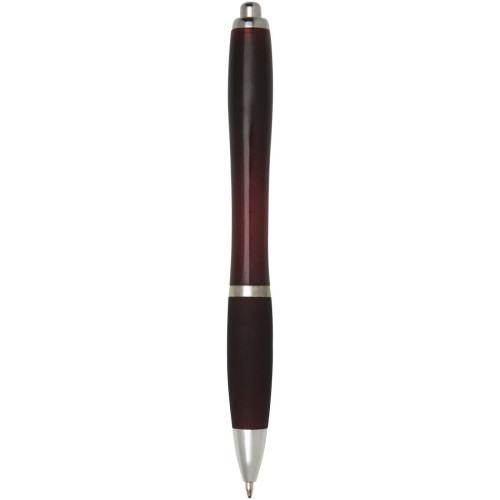 Nash ballpoint pen with coloured barrel and grip (black ink)