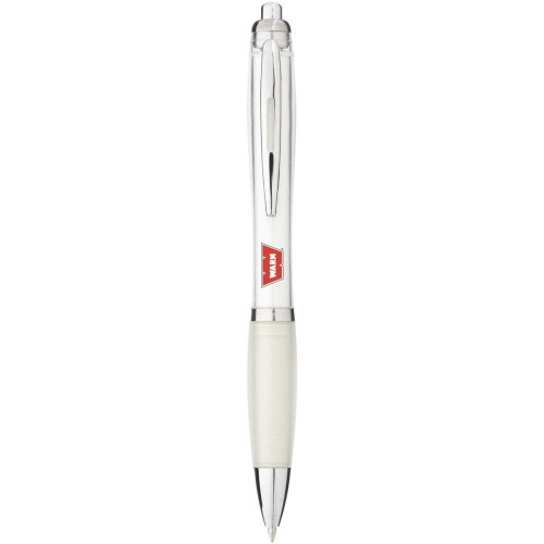 Nash ballpoint pen with coloured barrel and grip (black ink)