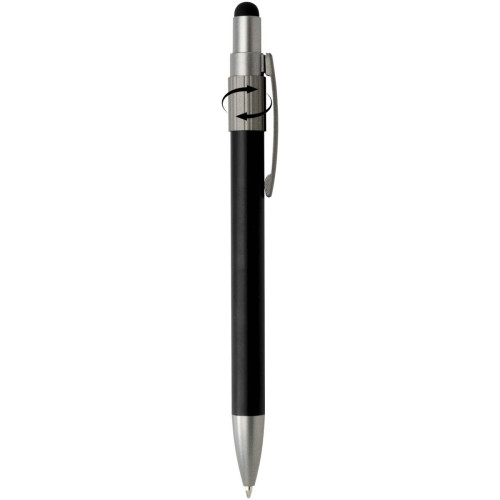 Rill RCS recycled ballpoint pen with stylus and fidget spinner (black ink)