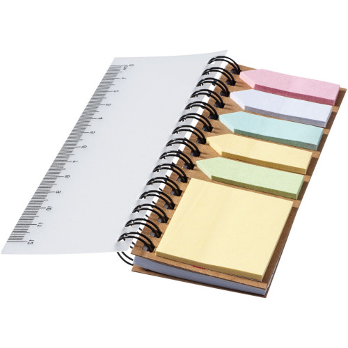 Spinner Notebook Spinner spiral notebook with coloured sticky notes