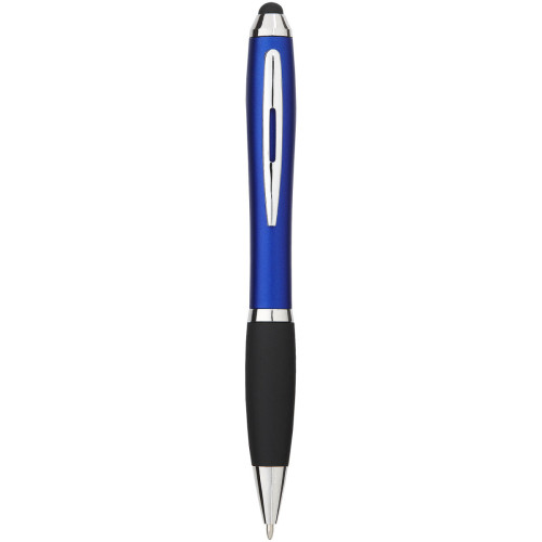 Nash coloured stylus ballpoint pen with black grip (blue ink)