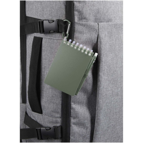 Lig Mini recycled outdoor soft cover notebook and ballpoint pen set (black ink)