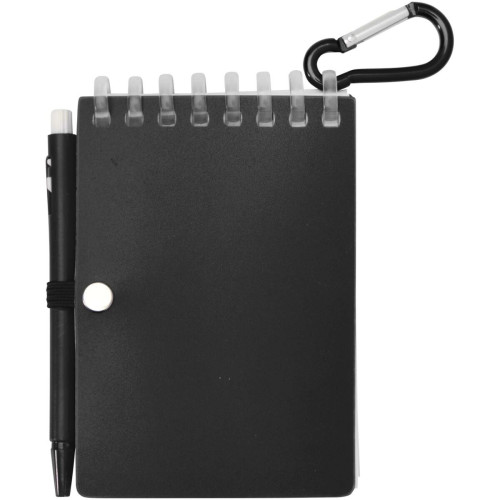 Lig Mini recycled outdoor soft cover notebook and ballpoint pen set (black ink)