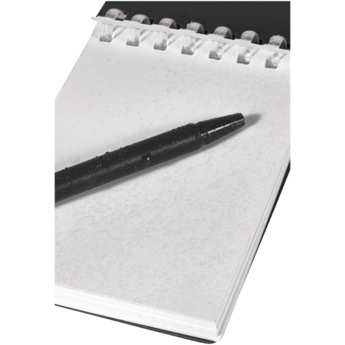 Lig Mini recycled outdoor soft cover notebook and ballpoint pen set (black ink)