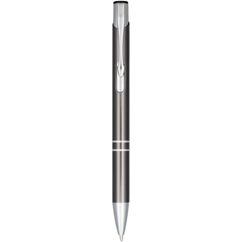 Moneta anodized aluminium click ballpoint pen (blue ink)