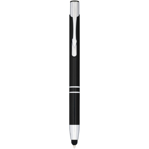 Moneta anodized aluminium click stylus ballpoint pen (blue ink)