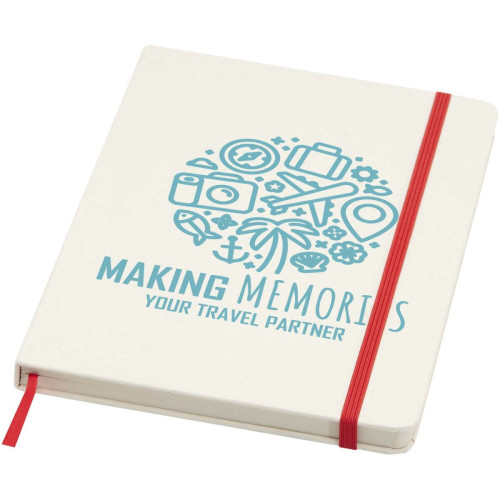 Bass A5 recycled hard cover notebook with lined pages