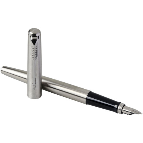 Parker Jotter stainless steel fountain pen (blue ink)