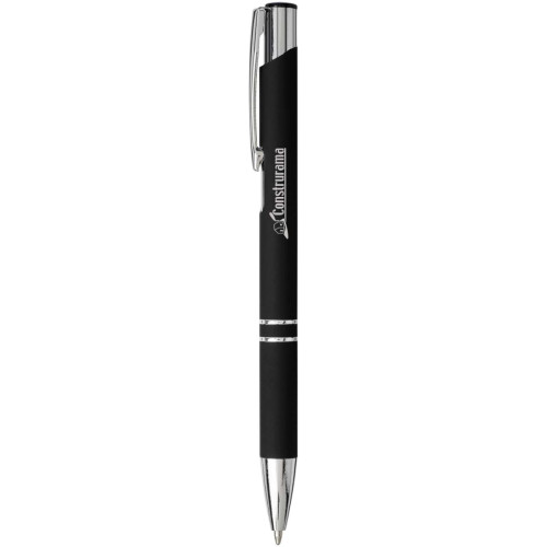 Moneta soft touch ballpoint pen (black ink)