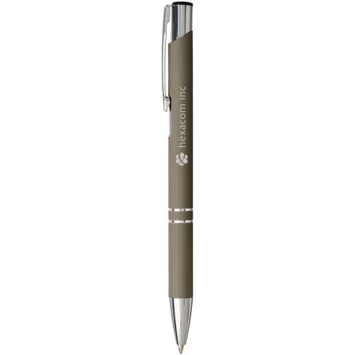 Moneta soft touch ballpoint pen (black ink)