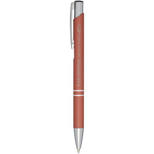 Moneta soft touch ballpoint pen (black ink)