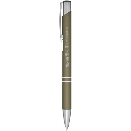 Moneta soft touch ballpoint pen (black ink)