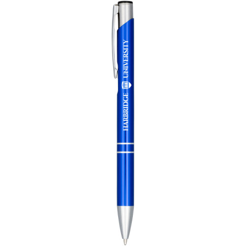 Moneta anodized aluminium click ballpoint pen (black ink)