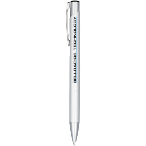 Moneta anodized aluminium click ballpoint pen (black ink)