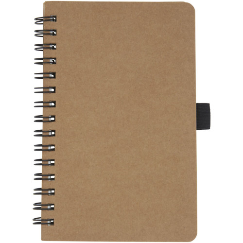 Cobble A6 wire-o recycled cardboard notebook with stone paper