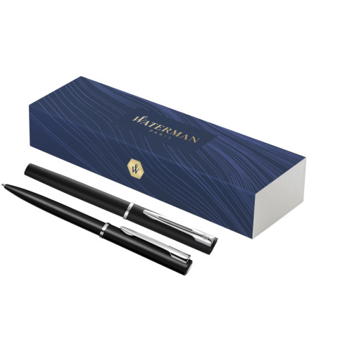 Waterman Allure ballpoint and rollerball pen set (blue ink)