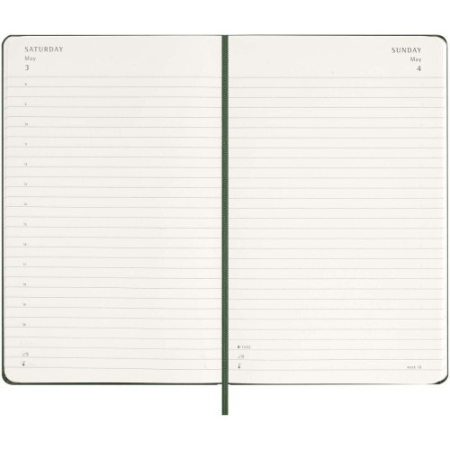 Moleskine hard cover 12 month L daily planner