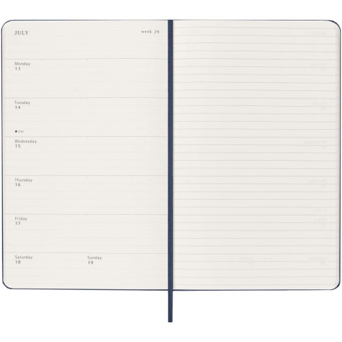 Moleskine hard cover 12 month weekly L planner