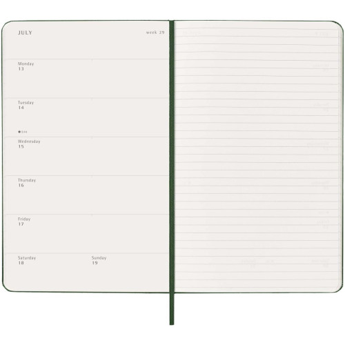 Moleskine hard cover 12 month weekly L planner