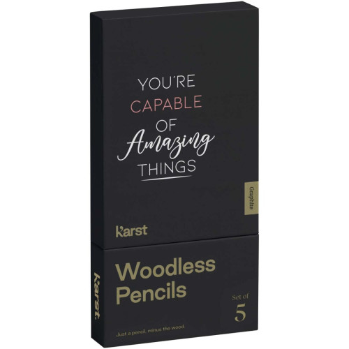 Karst® 5-pack 2B woodless graphite pencils
