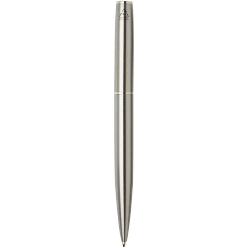 Didimis recycled stainless steel ballpoint and rollerball pen set (black ink)