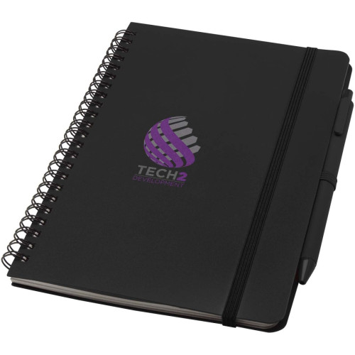 Thalaasa A5 ocean-bound hard cover notebook with ballpoint pen (black ink)