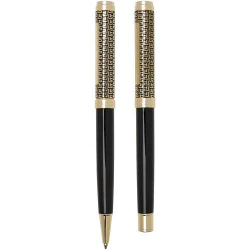 Legato ballpoint and rollerball pen set (blue ink)