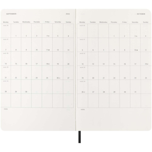 Moleskine soft cover 12 month L daily planner