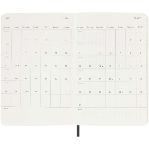 Moleskine soft cover 12 month weekly PK planner