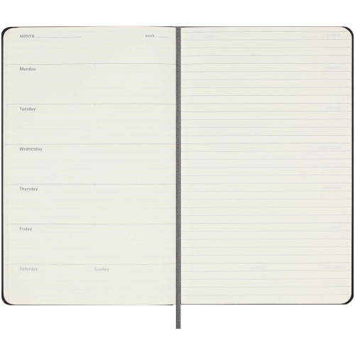 Moleskine hard cover undated L weekly planner