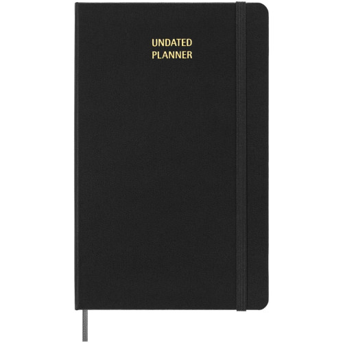 Moleskine hard cover undated L weekly planner