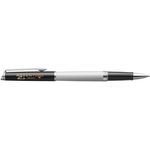 Hemisphere colour blocking rollerball pen with palladium trim (black ink)