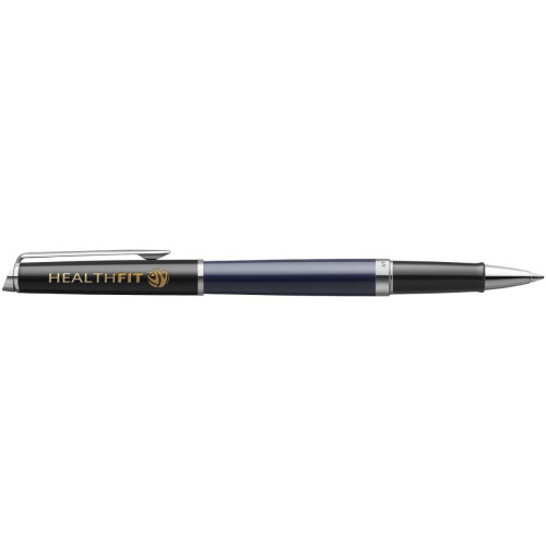Hemisphere colour blocking rollerball pen with palladium trim (black ink)