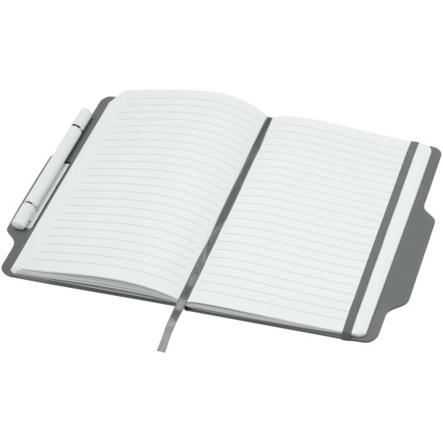 Nexus A5 hard cover notebook with pen and pencil combo (black ink)