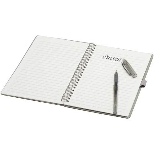 Slate A5 reusable hard cover notebook and pen set (black ink)