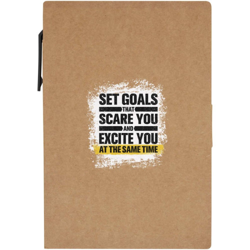 Swift sticky notes booklet with ballpoint pen (black ink)