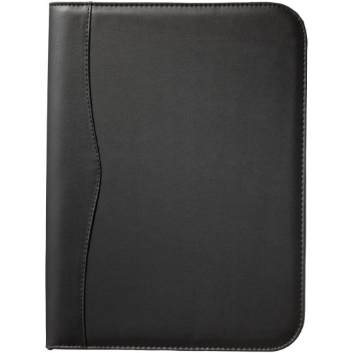 Ebony A4 zippered portfolio