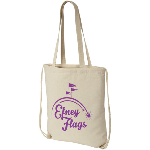 Eliza 240 g/m² cotton drawstring bag 6L