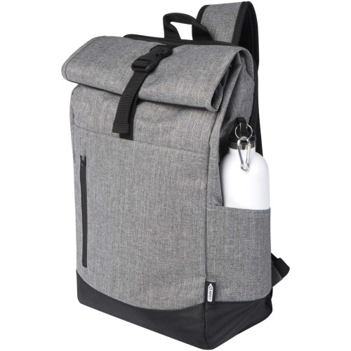 Libra 15.6" GRS recycled roll-up laptop backpack 12L