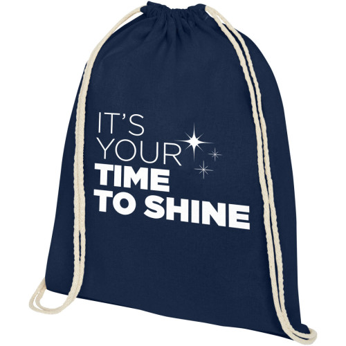 Oregon 140 g/m² cotton drawstring bag 5L