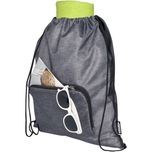 Ash recycled foldable drawstring bag 7L