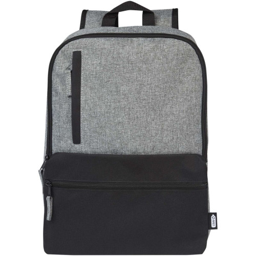 Reclaim 15" GRS recycled two-tone laptop backpack 14L