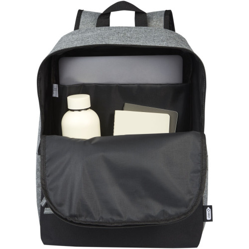 Reclaim 15" GRS recycled two-tone laptop backpack 14L