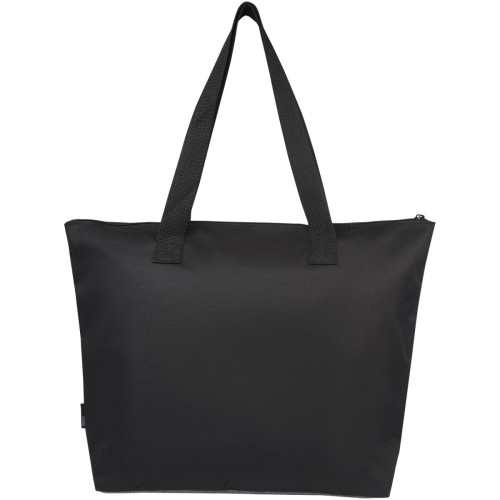 Reclaim GRS recycled two-tone zippered tote bag 15L