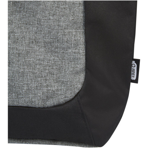 Reclaim GRS recycled two-tone zippered tote bag 15L