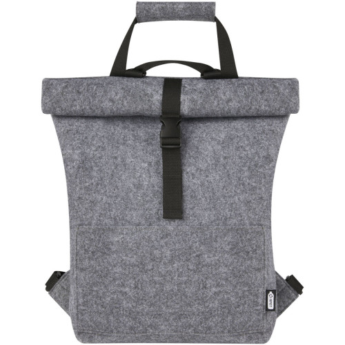 Felta GRS recycled felt roll-top bike bag 13L