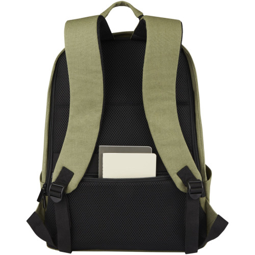 Joey 15.6" GRS recycled canvas anti-theft laptop backpack 18L