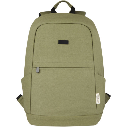 Joey 15.6" GRS recycled canvas anti-theft laptop backpack 18L