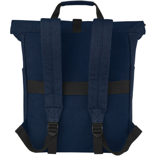Joey 15” GRS recycled canvas rolltop laptop backpack 15L
